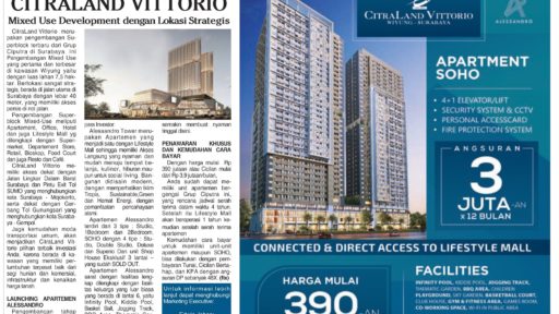 CIPUTRA GRUP LUNCURKAN PROYEK BARU, CITRALAND VITTORIO